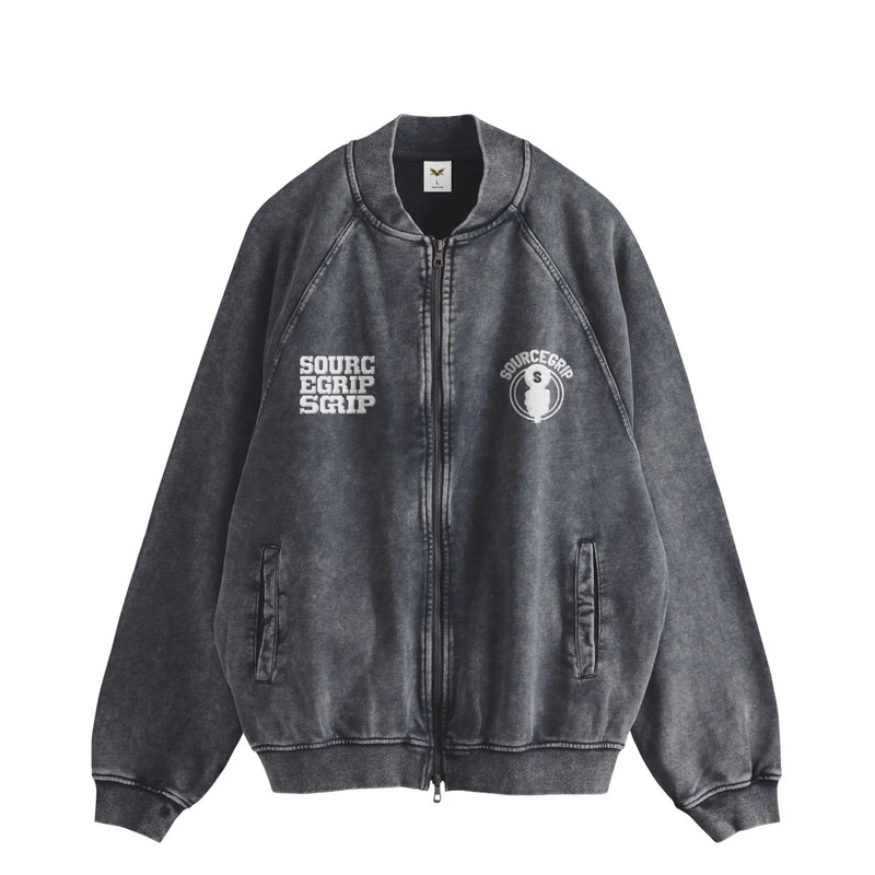 SOURCEGRIP  Sweat bomber jacket indigo image